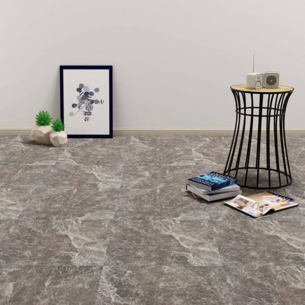 Lamas para suelo de PVC autoadhesivas mármol negro 5.11 m²