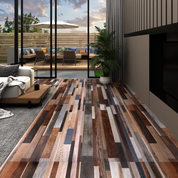 Lamas para suelo de PVC autoadhesivas multicolor 5.02 m² 2 mm