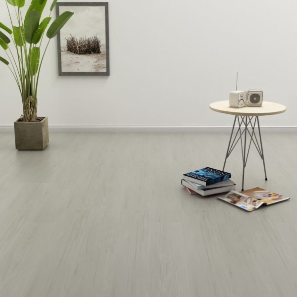 Lamas para suelo PVC autoadhesivas 4.46 m² 3 mm gris claro