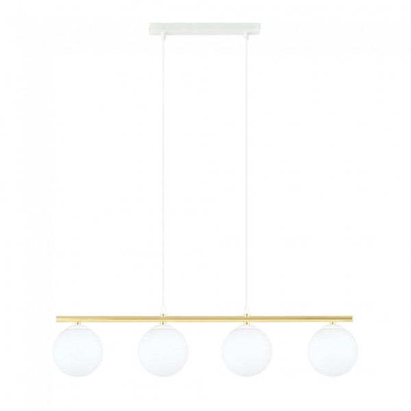 Lámpara colgante Etisa Blanco (4 luces)