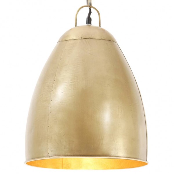 Lámpara colgante industrial redonda 25 W latón 32 cm E27