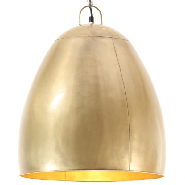 Lámpara colgante industrial redonda 25 W latón 42 cm E27