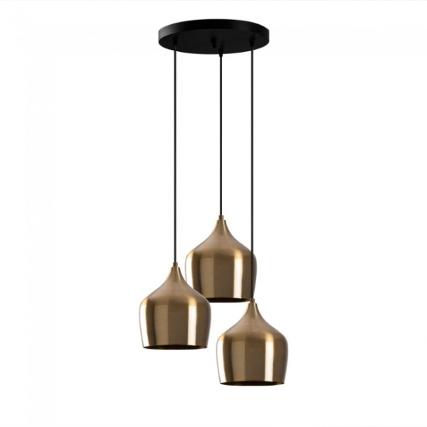 Lámpara colgante Momo 22 Vintage (3 luces)