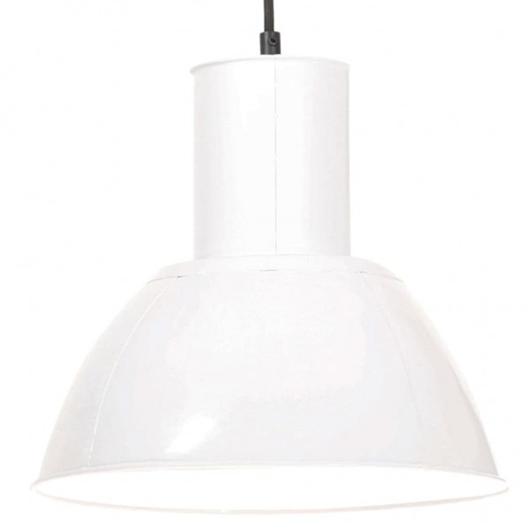 Lámpara colgante redonda 25 W blanca 28.5 cm E27