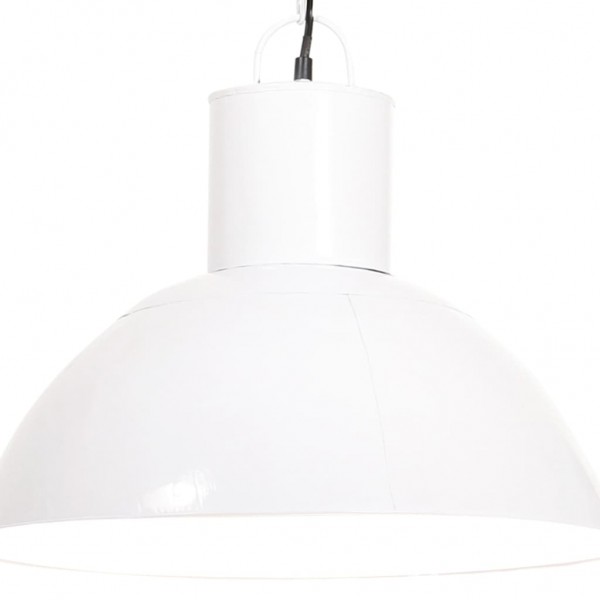 Lámpara colgante redonda 25 W blanca 48 cm E27