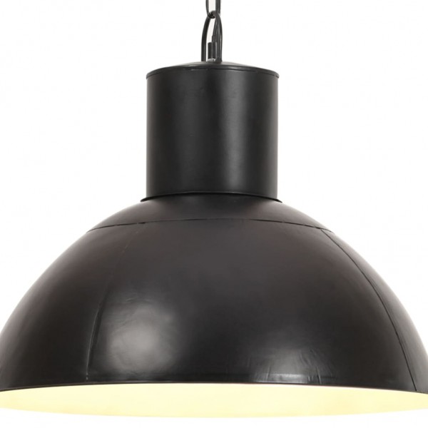 Lámpara colgante redonda negra 25 W 48 cm E27
