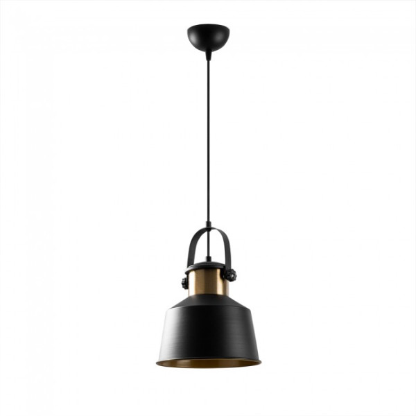 Lámpara colgante retro Momo 26 Negro