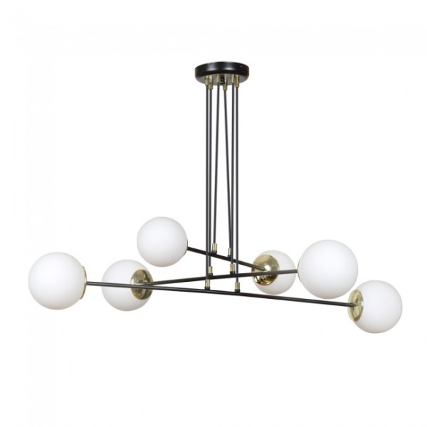 Lámpara colgante Signo Negro (6 luces)