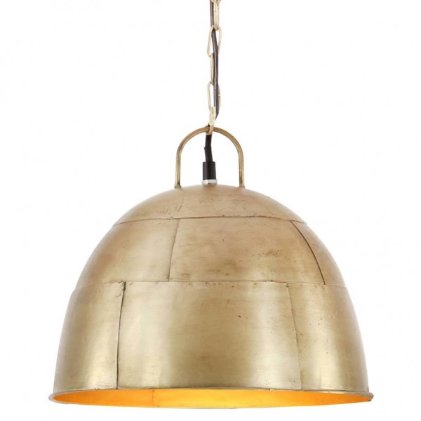 Lámpara colgante vintage redonda 25 W latón 31 cm E27