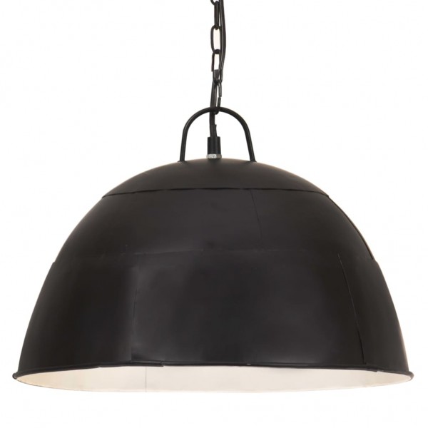 Lámpara colgante vintage redonda 25 W negra 41 cm E27