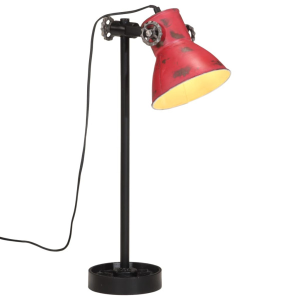 Lámpara de escritorio rojo desgastado 25 W E27 15x15x55 cm