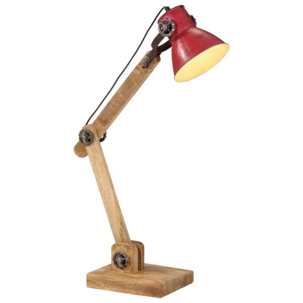 Lámpara de escritorio rojo desgastado 25 W E27 23x18x96 cm