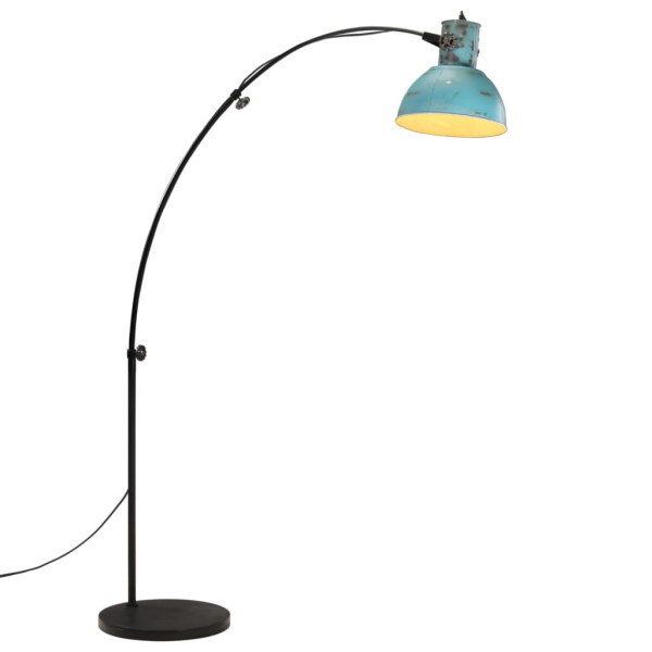 Lámpara de pie azul desgastado 25 W E27 150 cm