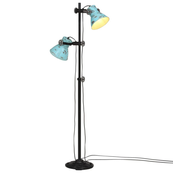 Lámpara de pie azul desgastado 25 W E27 25x25x90/160 cm