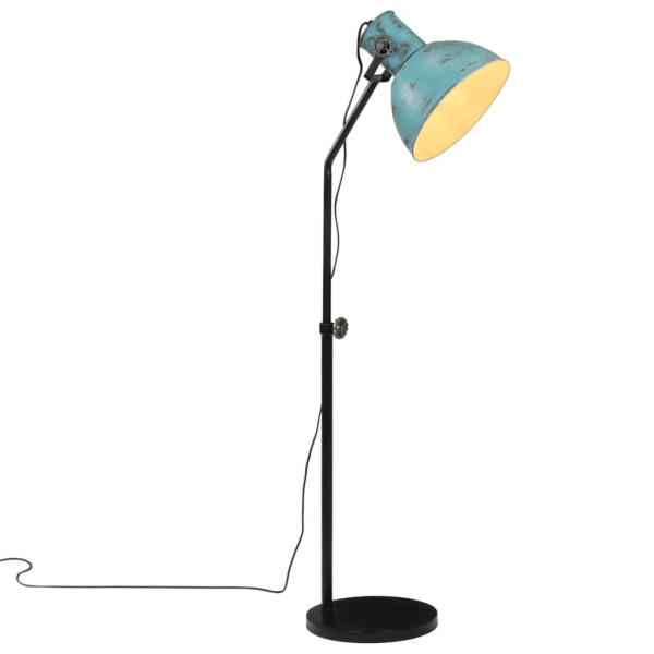 Lámpara de pie azul desgastado 25 W E27 30x30x90-150 cm