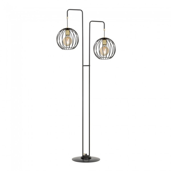 Lámpara de pie Balora Negro (2 luces)