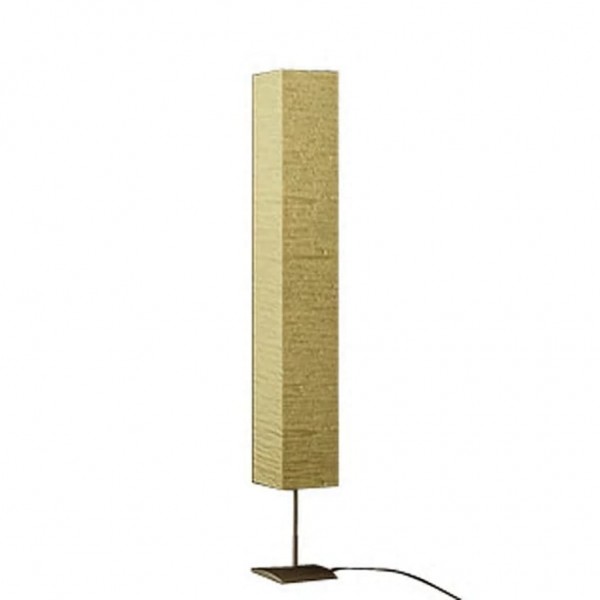 Lámpara de pie con soporte de acero 170 cm beige