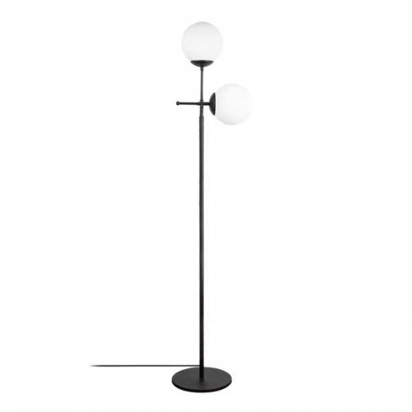 Lámpara de pie Garet Negro (2 luces)