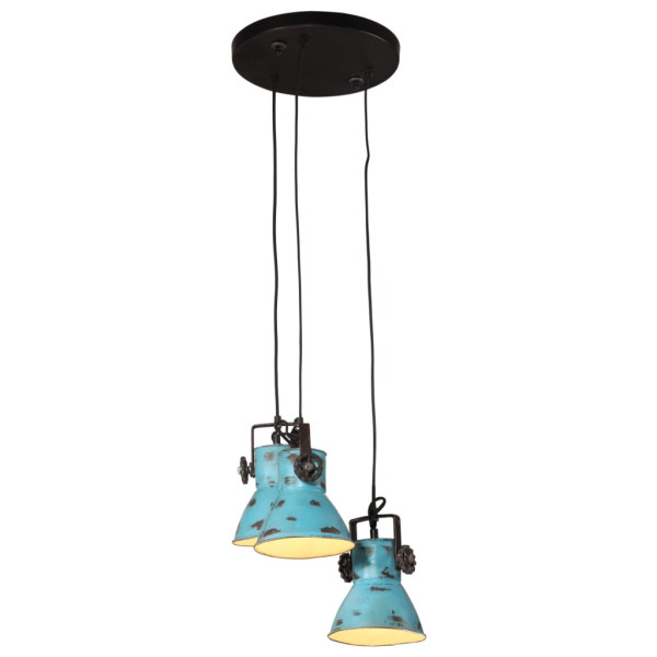 Lámpara de techo azul desgastado 25 W E27 30x30x100 cm