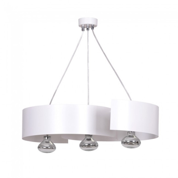 Lámpara de techo Bisón Blanco (3 luces)