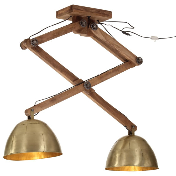 Lámpara de techo latón vintage 25 W E27 29x18x85 cm