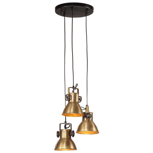 Lámpara de techo latón vintage 25 W E27 30x30x100 cm