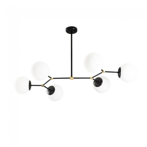 Lámpara de techo Mulen Negro (6 luces)