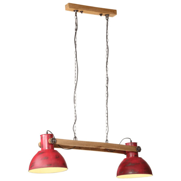 Lámpara de techo rojo desgastado 25 W E27 85x28x109 cm