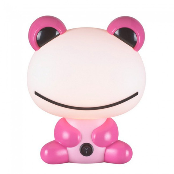 Lámpara infantil de sobremesa Rana rosa