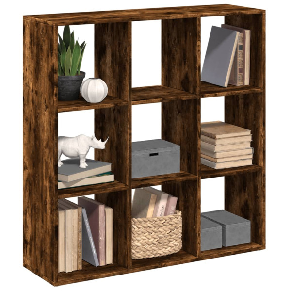 Librería divisora madera roble ahumado 102x29x103.5 cm