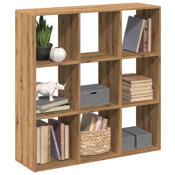 Librería divisora madera roble artisan 102x29x103.5 cm