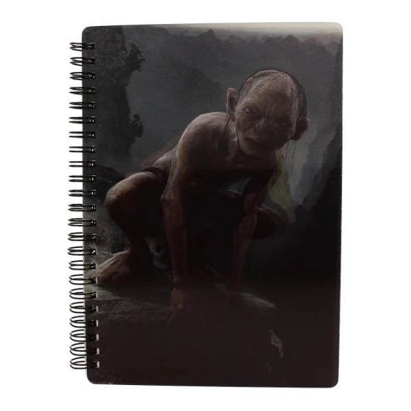 Libreta efecto 3d Gollum el Señor de los Anillos