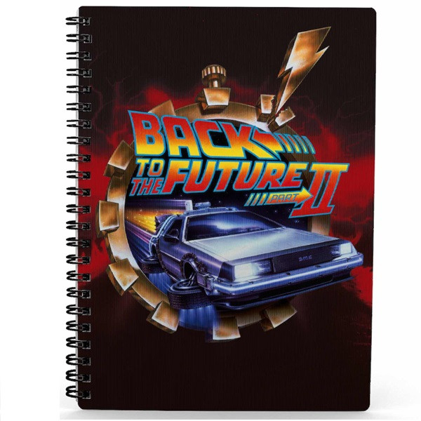 Libreta efecto 3d poster Bttf 2 regreso al futuro