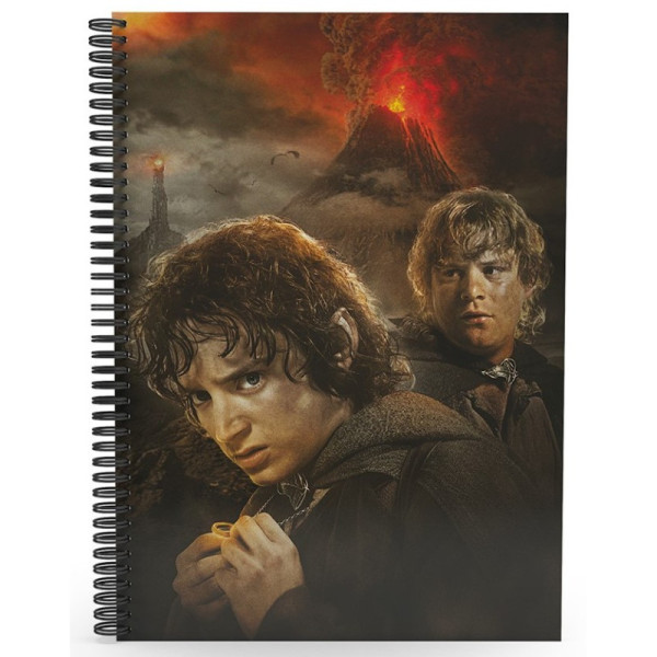 Libreta efecto 3d sd Toys Frodo y Sam El Señor de los Anillos