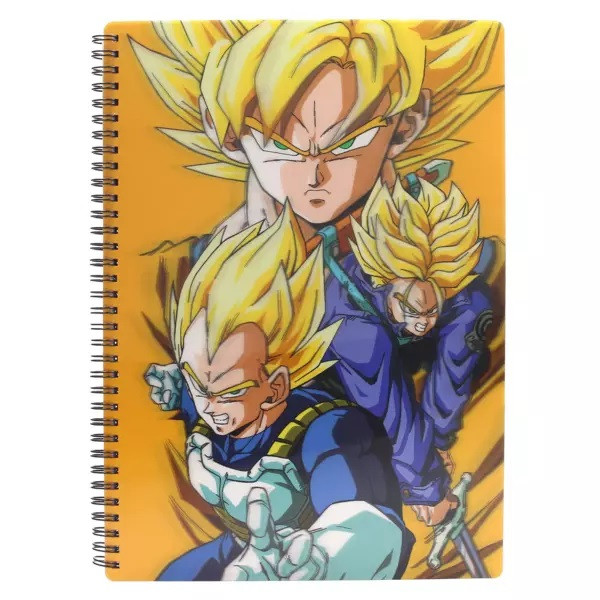 Libreta efecto 3d sd Toys Saiyans Dragon Ball Z