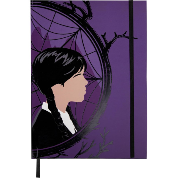 Libreta rigida Cinereplicas Wednesday Addams Miercoles y Enid