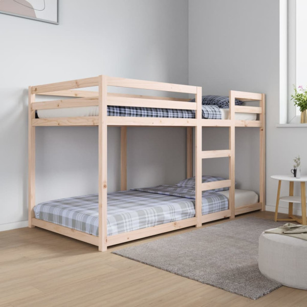 Litera de madera maciza de pino 90x190 cm