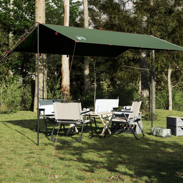 Lona de camping impermeable verde 360x294 cm