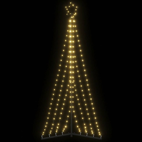Luces para árbol de Navidad 339 LEDs blanco cálido 182 cm