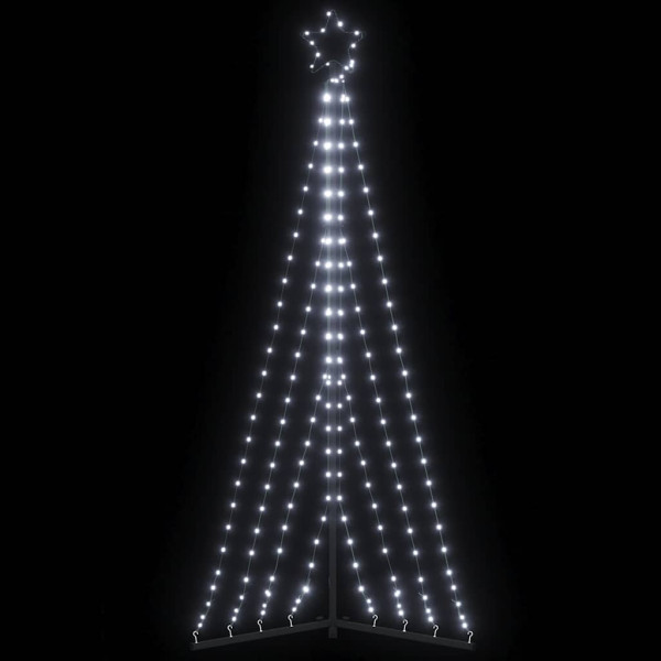 Luces para árbol de Navidad 339 LEDs blanco frío 182 cm