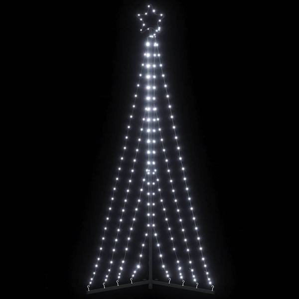 Luces para árbol de Navidad 339 LEDs blanco frío 187 cm