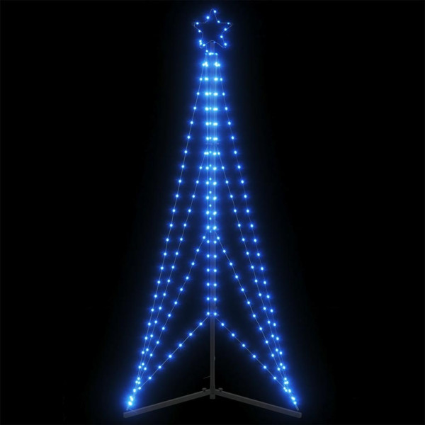 Luces para árbol de Navidad 363 LED azul 182 cm