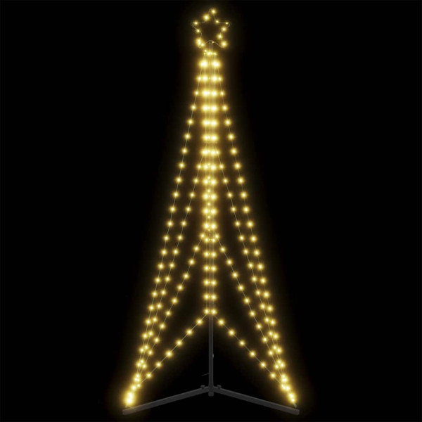 Luces para árbol de Navidad 363 LEDs blanco cálido 182 cm