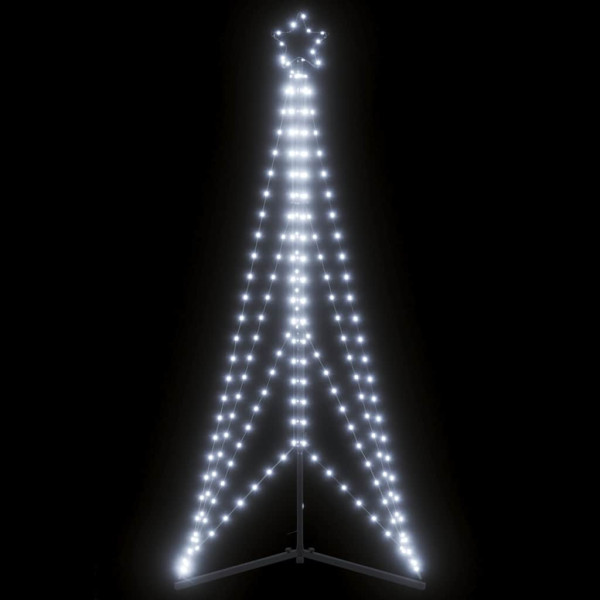 Luces para árbol de Navidad 363 LEDs blanco frío 182 cm