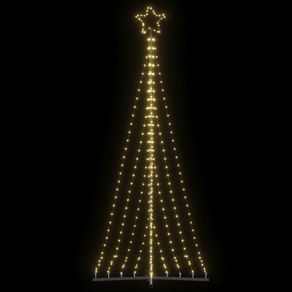 Luces para árbol de Navidad 447 LEDs blanco cálido 249 cm