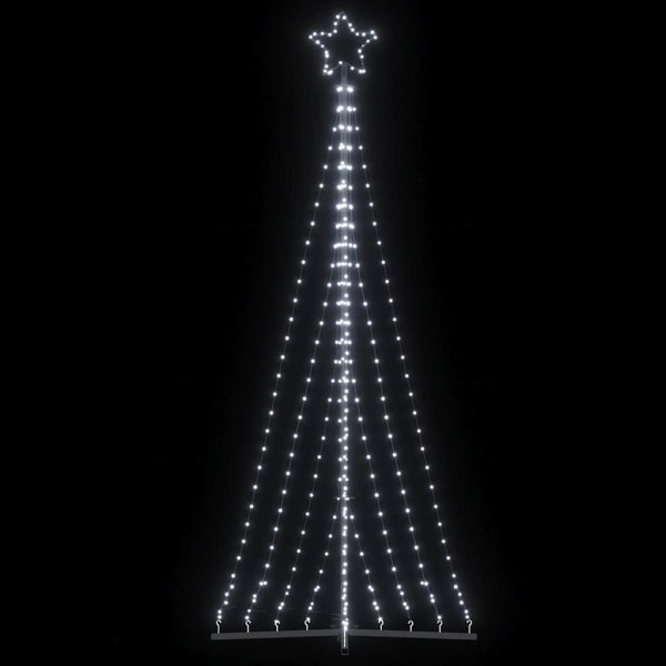 Luces para árbol de Navidad 447 LEDs blanco frío 249 cm