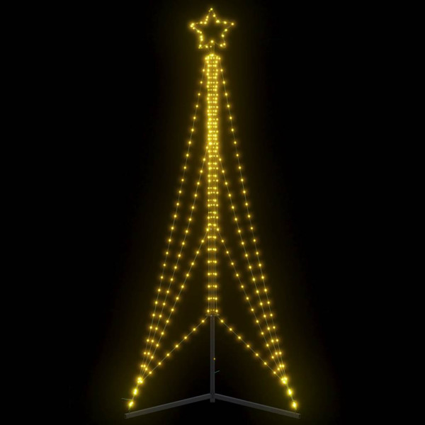 Luces para árbol de Navidad 483 LEDs blanco cálido 240 cm