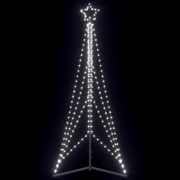 Luces para árbol de Navidad 483 LEDs blanco frío 240 cm