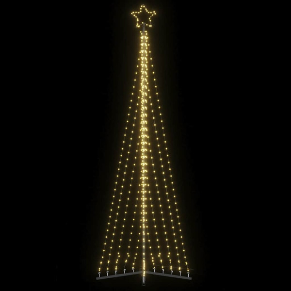 Luces para árbol de Navidad 495 LEDs blanco cálido 300.5 cm