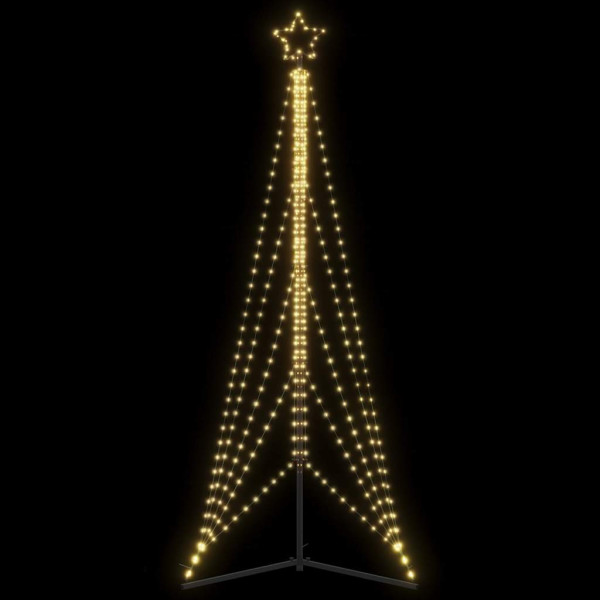Luces para árbol de Navidad 525 LEDs blanco cálido 302 cm